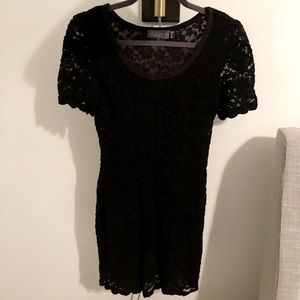 Costa Blanca Black Floral Dress
